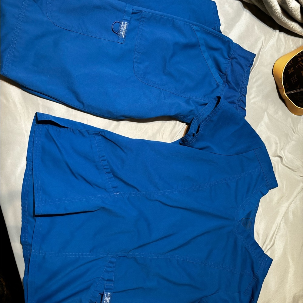 Royal blue scrubs
